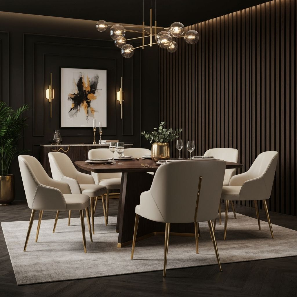 Mobilya detay - Zarif yemek odası